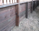 Pressure Treated Retaining Wall