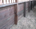 Pressure Treated Retaining Wall